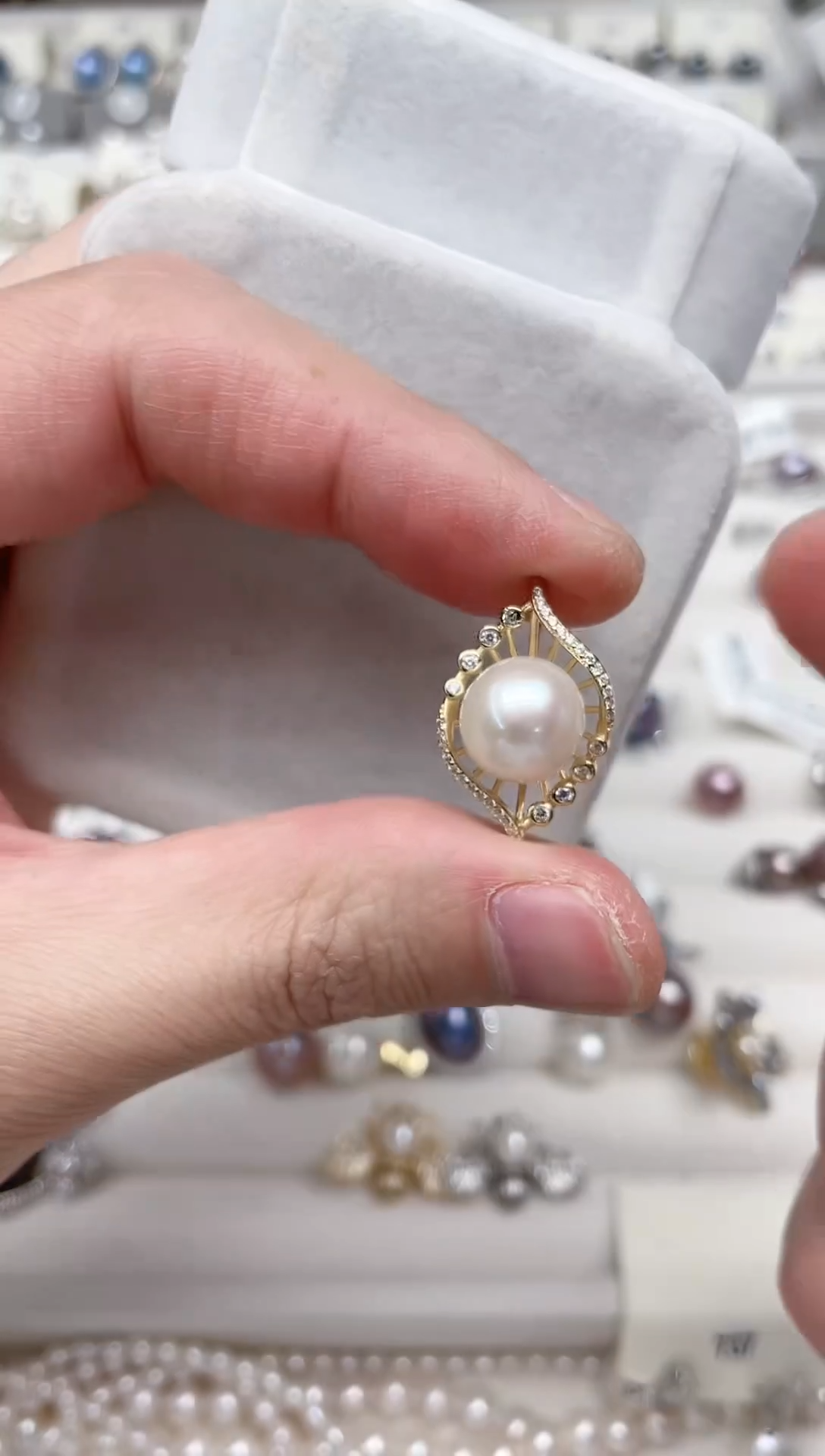 【闪购商品】淡水珍珠吊坠(不含链)银S925镶嵌吊坠