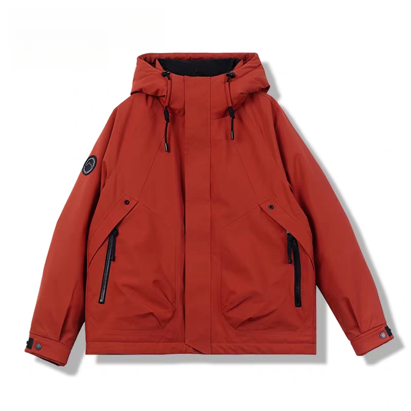 丰硕家  情侣款冲锋羽绒服保暖休闲纯色防风锁温