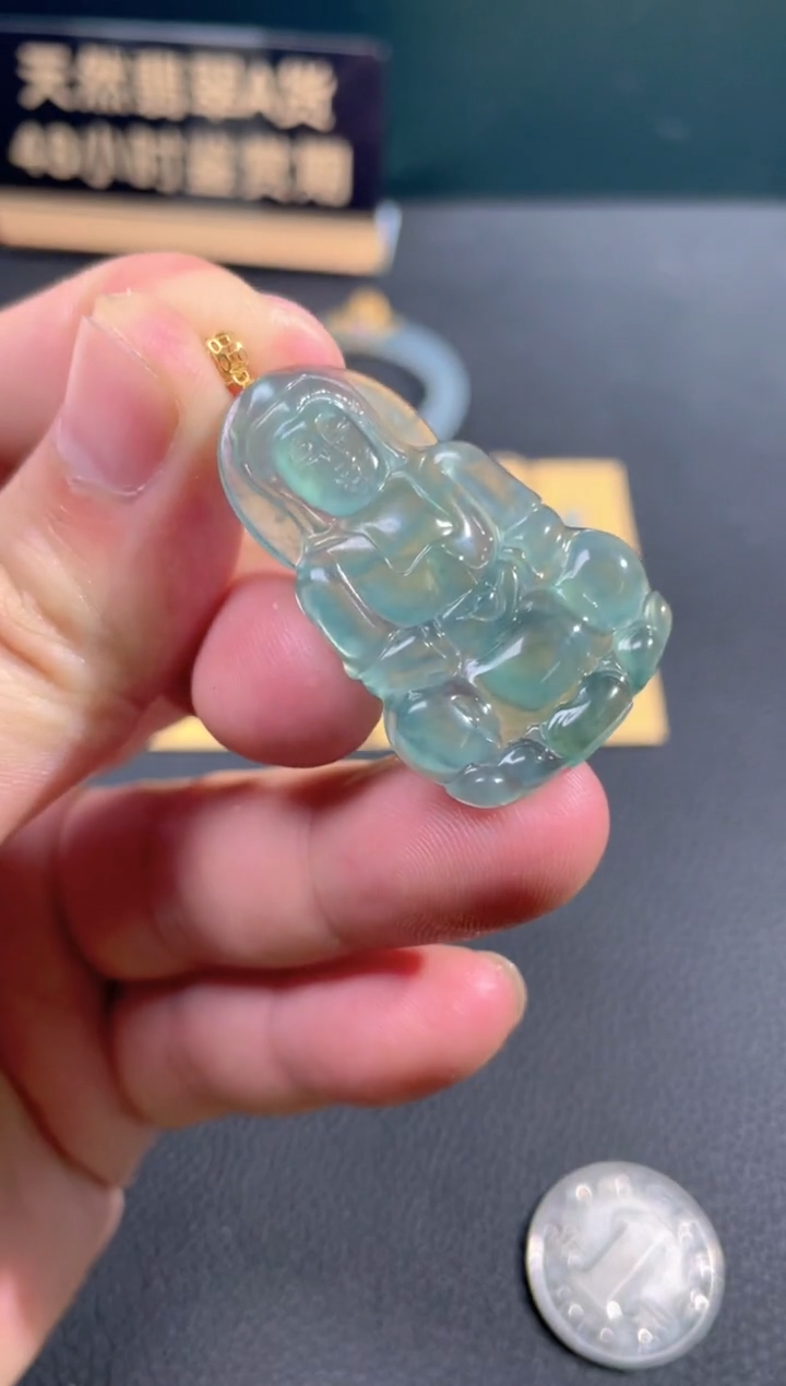 【闪购商品】翡翠颈饰18K金镶嵌翡翠