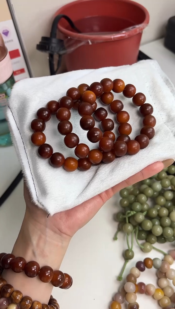 手串菩提根/象牙果沐b74爱马仕橙干磨苹果13*14mm手串