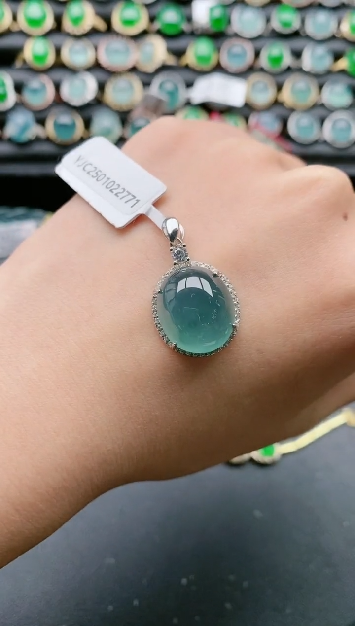 【闪购商品】翡翠戒指银S925镶嵌1111