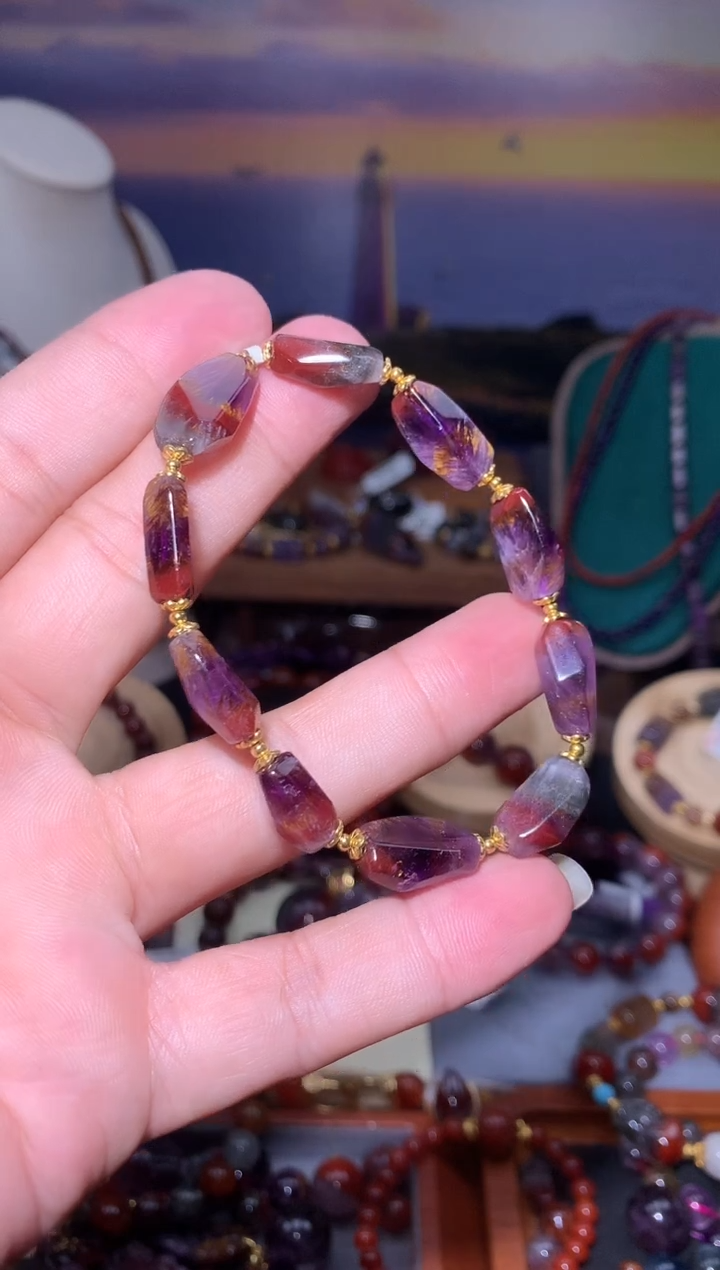 未镶嵌珠宝半成品水晶极光随行手串