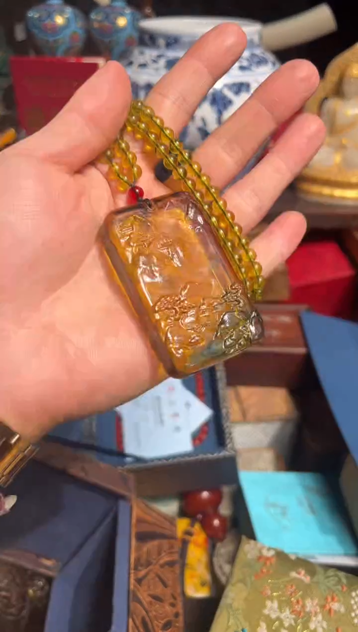 【闪购商品】琥珀颈饰未镶嵌章章章章章章章章37