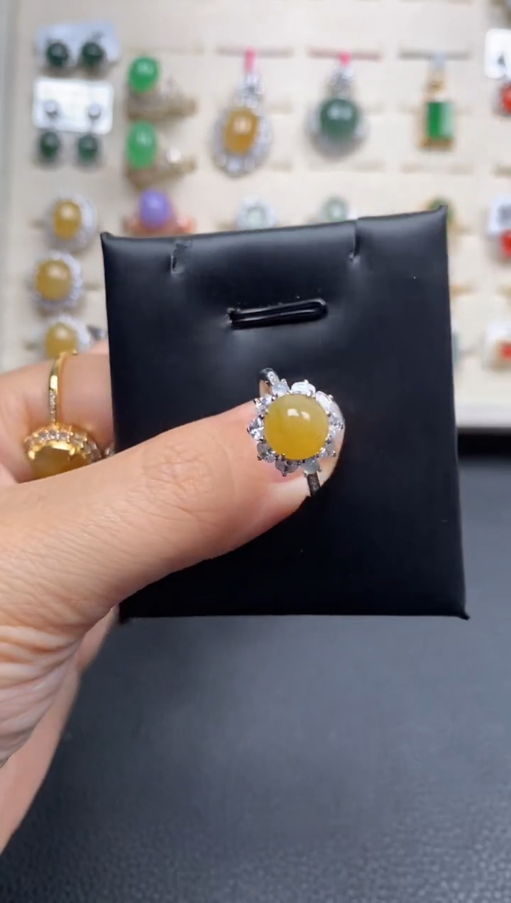 【闪购商品】翡翠戒指银S925镶嵌11111111