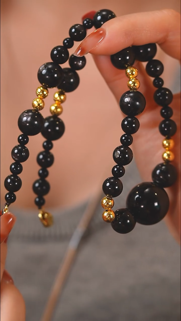 未镶嵌辉石手串F953 金运石 天铁 项链