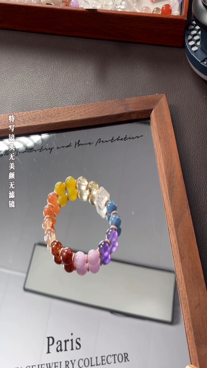 未镶嵌手链水晶5-2水晶多宝设计款手链