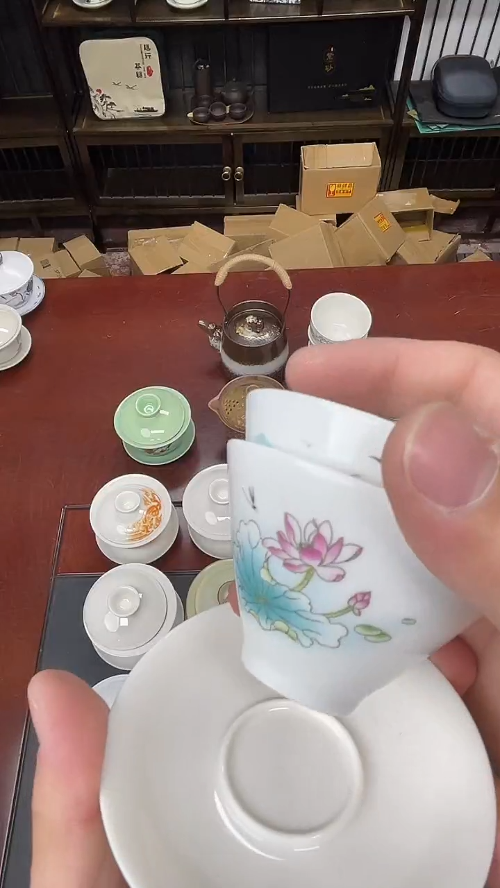 茶具临时链接瓷盖碗