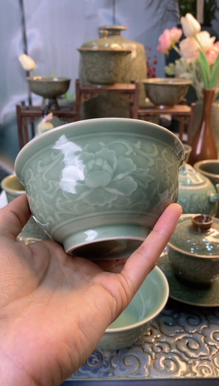 【闪购商品】4.7英寸牡丹碗【000007】六个