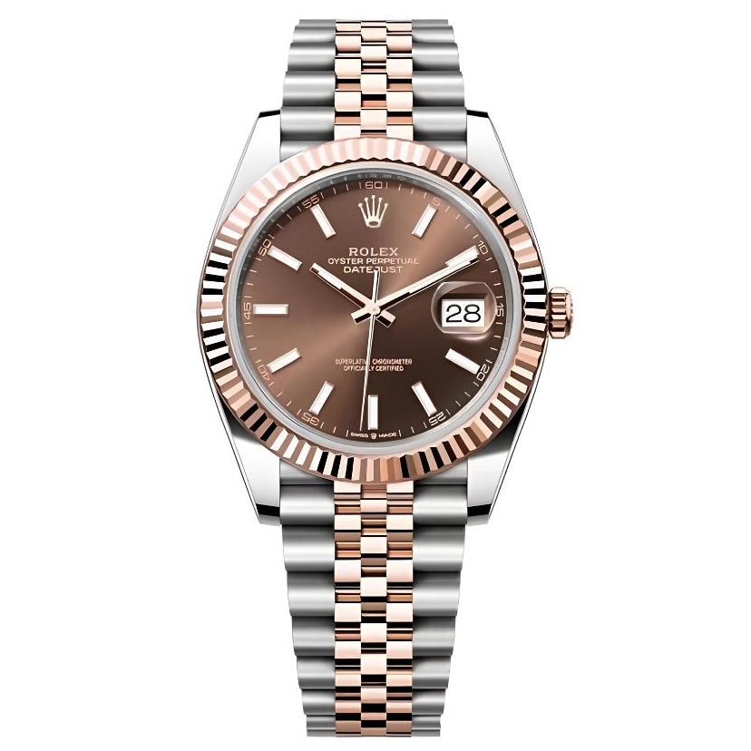 未使用 Rolex/劳力士 日志126331咖条 41表径 25年5月全套