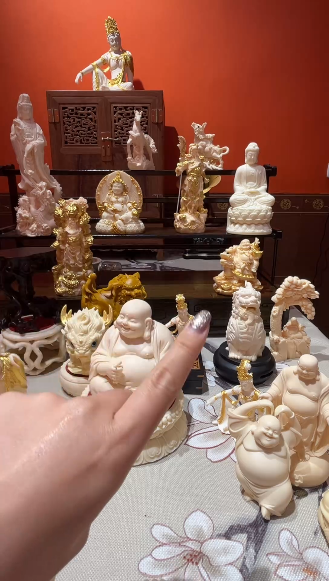 木大肚弥勒佛+大莲花底座