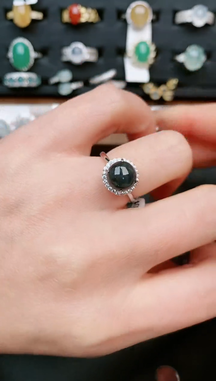 【闪购商品】翡翠戒指银S925镶嵌.....