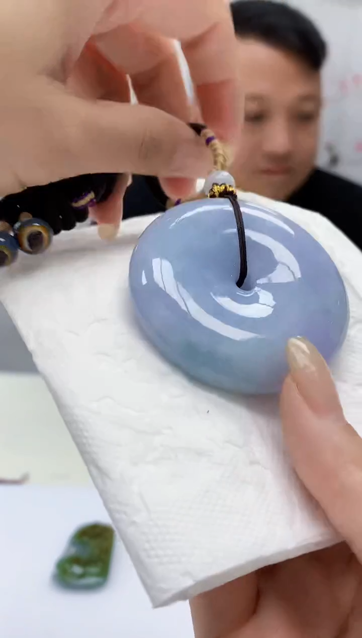 【闪购商品】定制翡翠未镶嵌4969lr-毛货挂件71