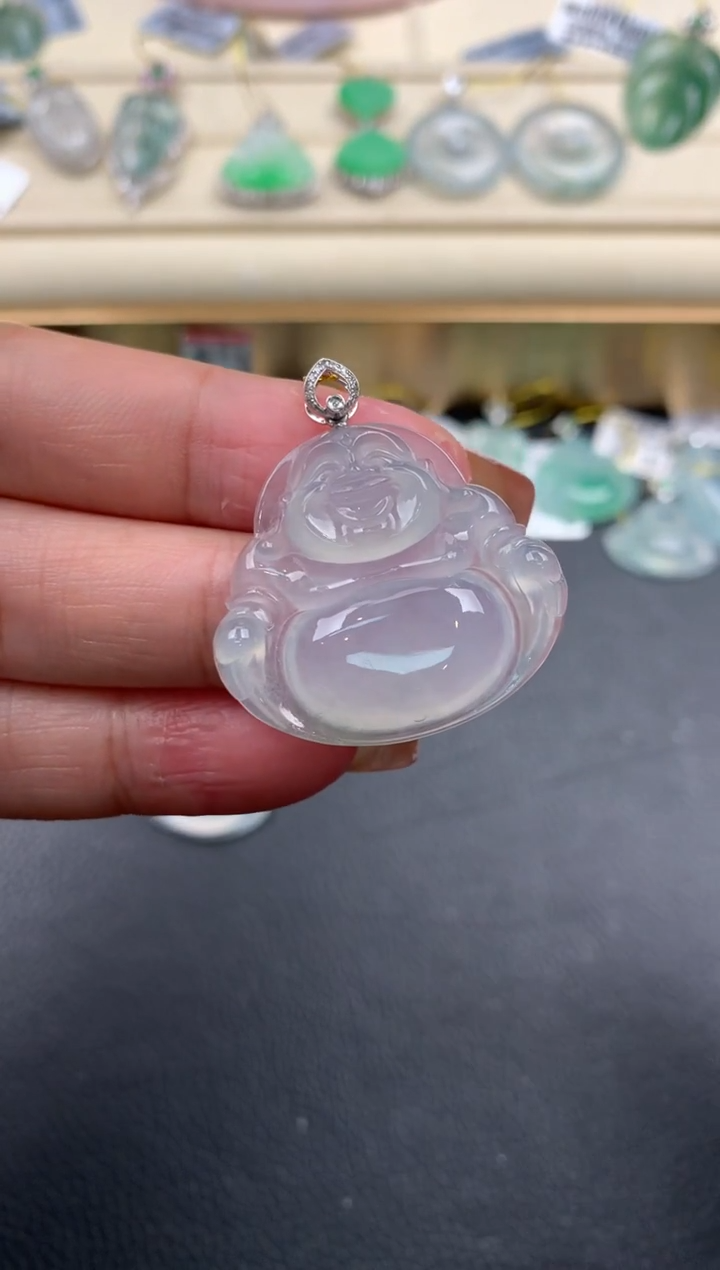 【闪购商品】翡翠颈饰18K金镶嵌D955        