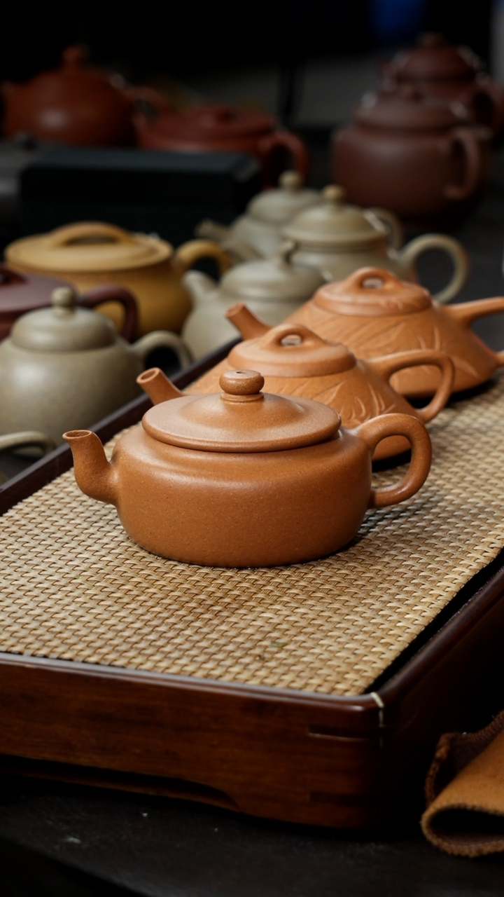 【闪购商品】紫砂茶壶旭帽紫砂壶老黄段泥