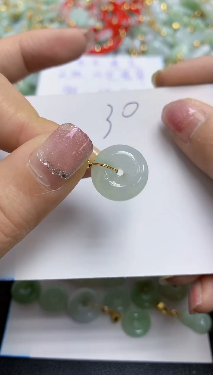 【闪购商品】翡翠颈饰合金天然翡翠A货