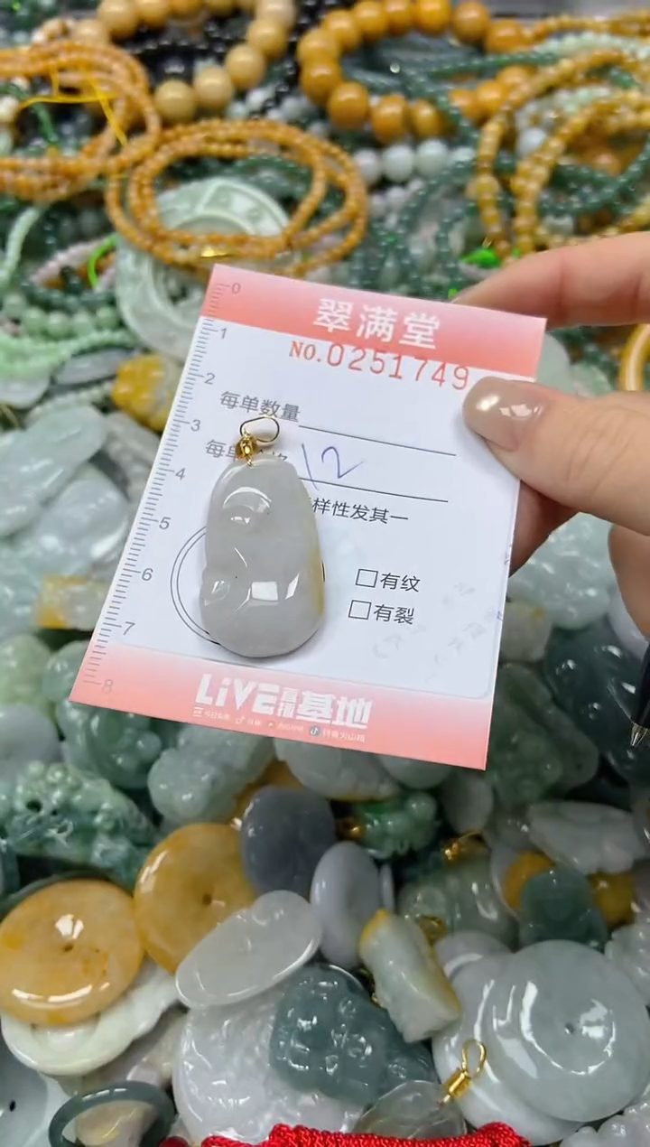 未镶嵌挂件翡翠闪购0251749