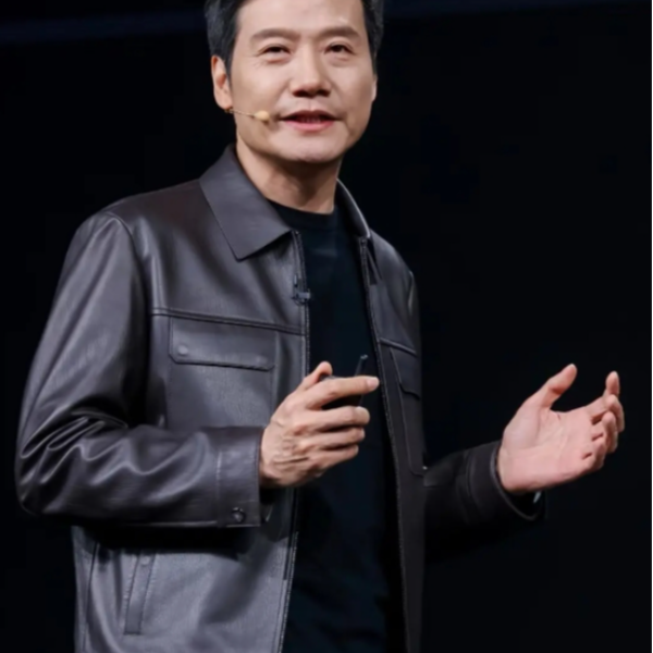 雷总发布会同款皮衣海宁绵羊皮真皮新款翻领时尚休闲男士外套