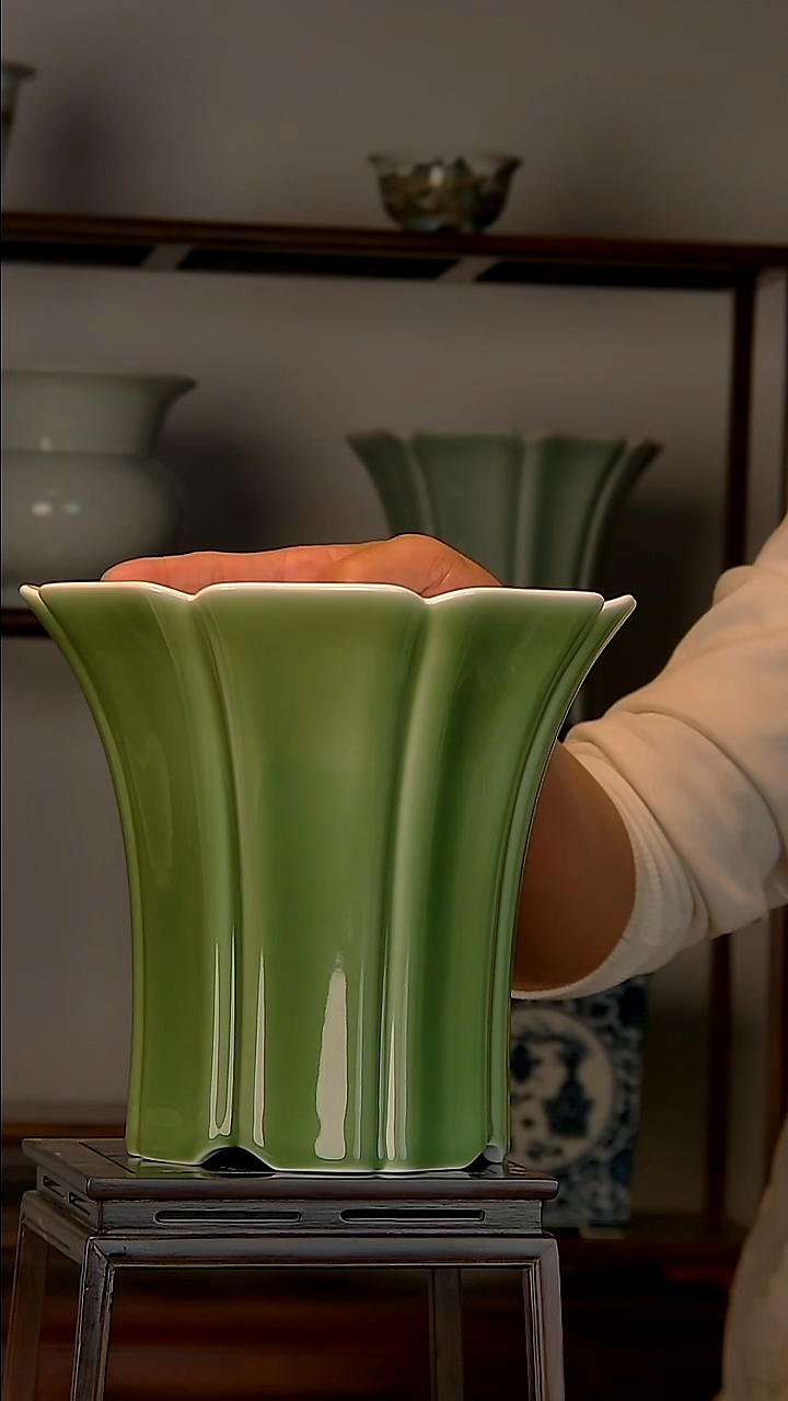 景德镇陶瓷手工花盆