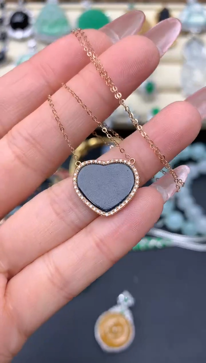 【闪购商品】翡翠颈饰18K金镶嵌338-中国好珍宝