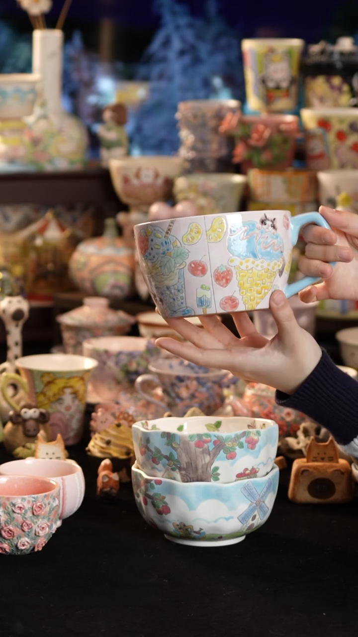 其他陶景德镇釉下彩手绘设计师款陶瓷