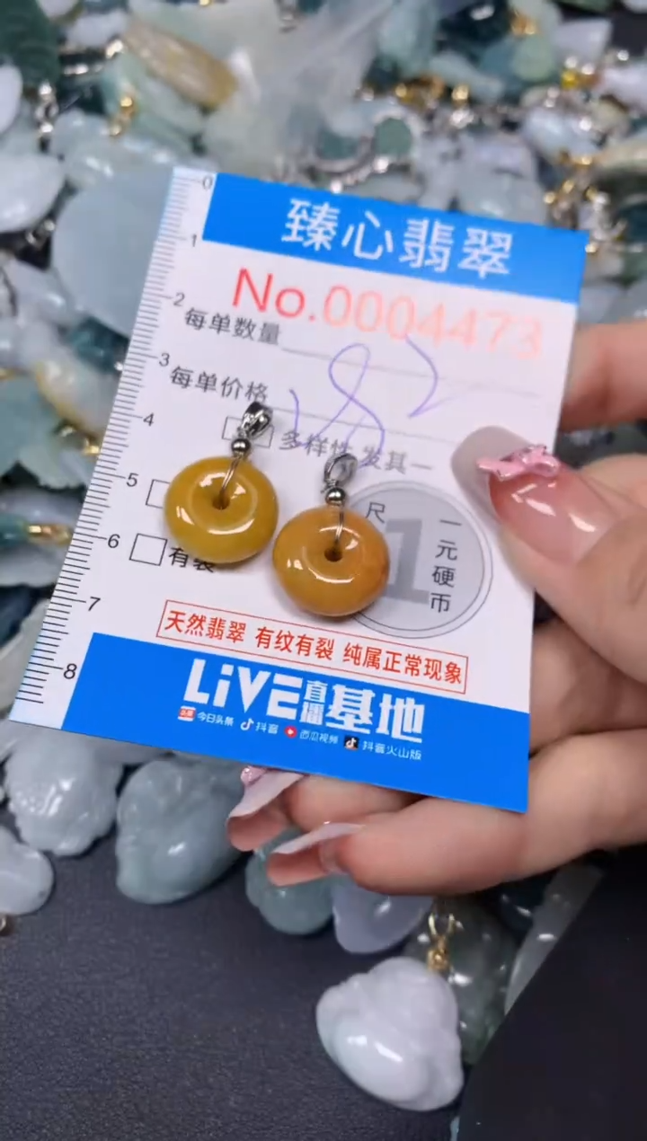 【闪购商品】翡翠颈饰未镶嵌含绳0004473