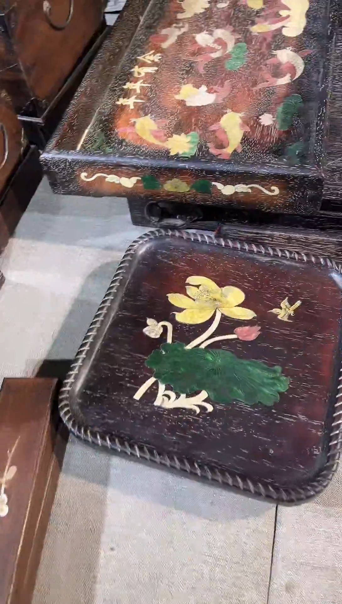 檀香紫檀（小叶紫檀）一只鸟茶盘