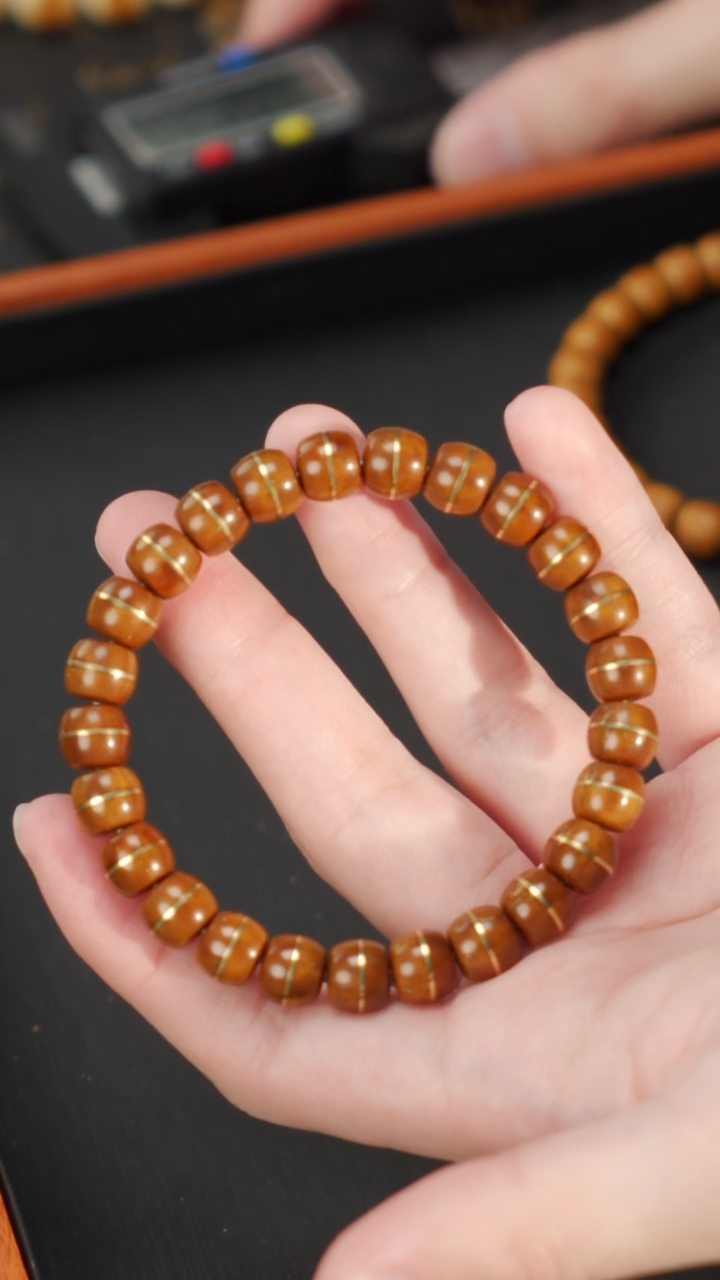 【闪购商品】紫金鼠手串紫金鼠实心一线天9