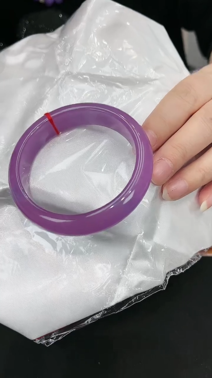 【闪购商品】砖雕s46紫罗兰手镯圈口53-60