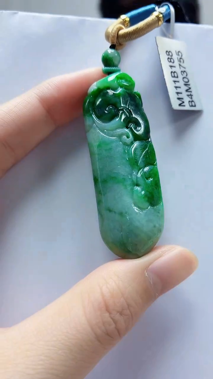 未镶嵌定制翡翠5145zm-毛货挂件瓜34