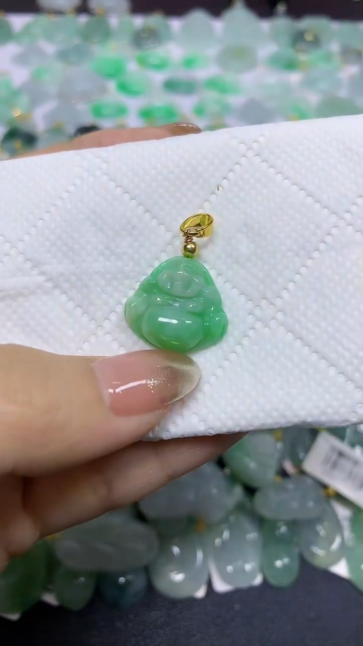 颈饰未镶嵌翡翠天然翡翠A货