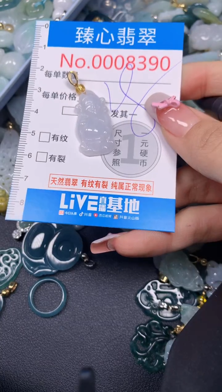 【闪购商品】翡翠颈饰未镶嵌含绳0008390