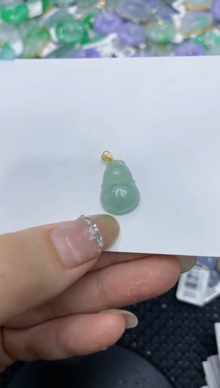 【闪购商品】翡翠颈饰18K金镶嵌222222222