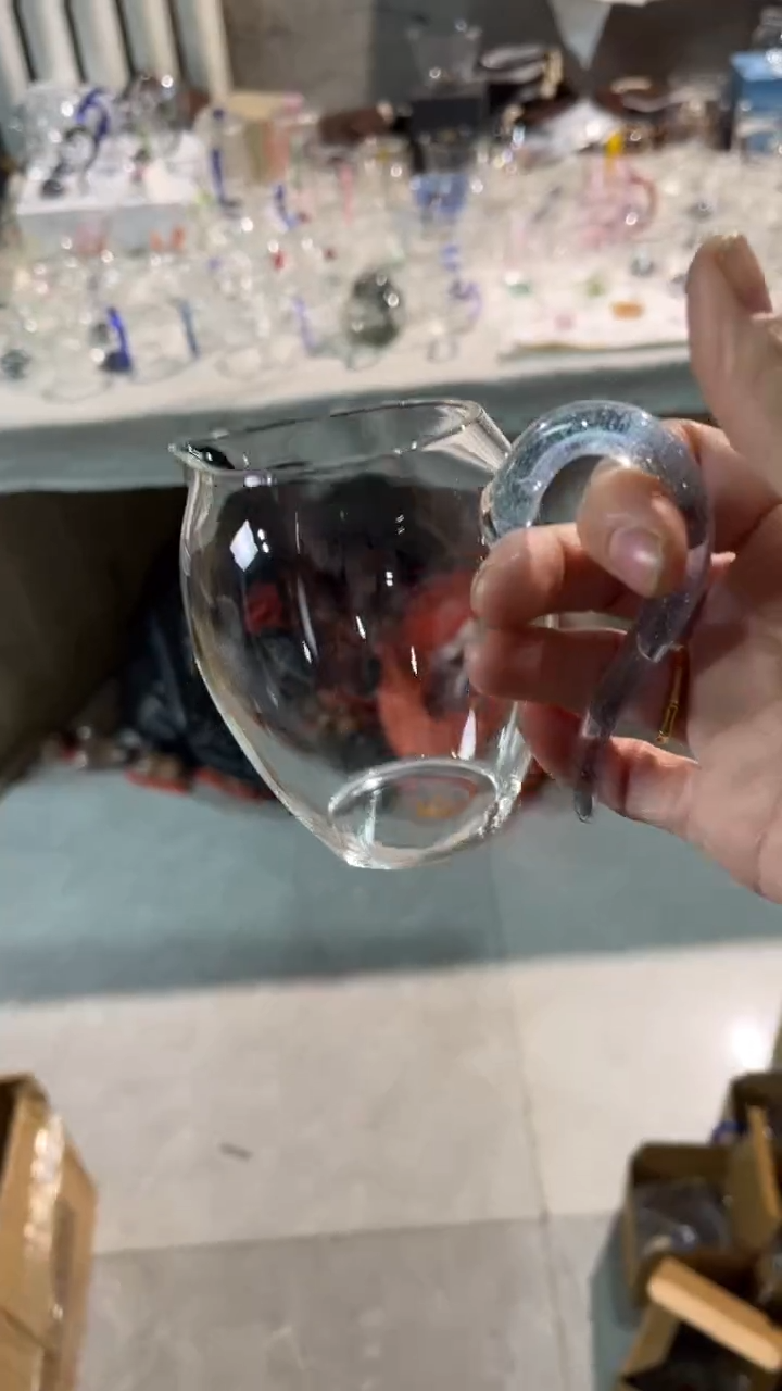 怡然公杯  浅蓝金 微瑕