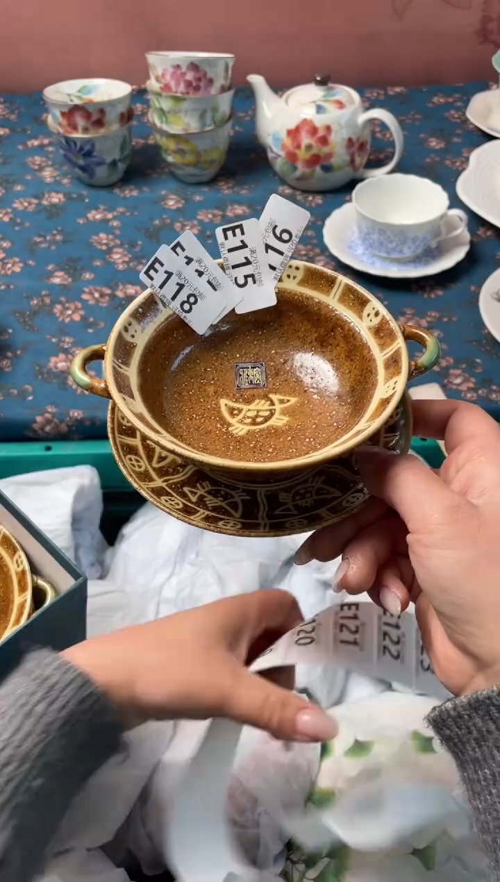 瓷片水*人瓷器瓷器E118