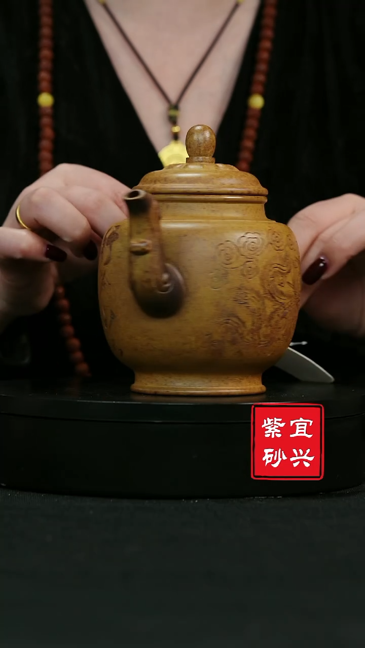 【闪购商品】紫砂茶壶58 龙骨金砂宫灯 灵动九天 手工紫砂壶