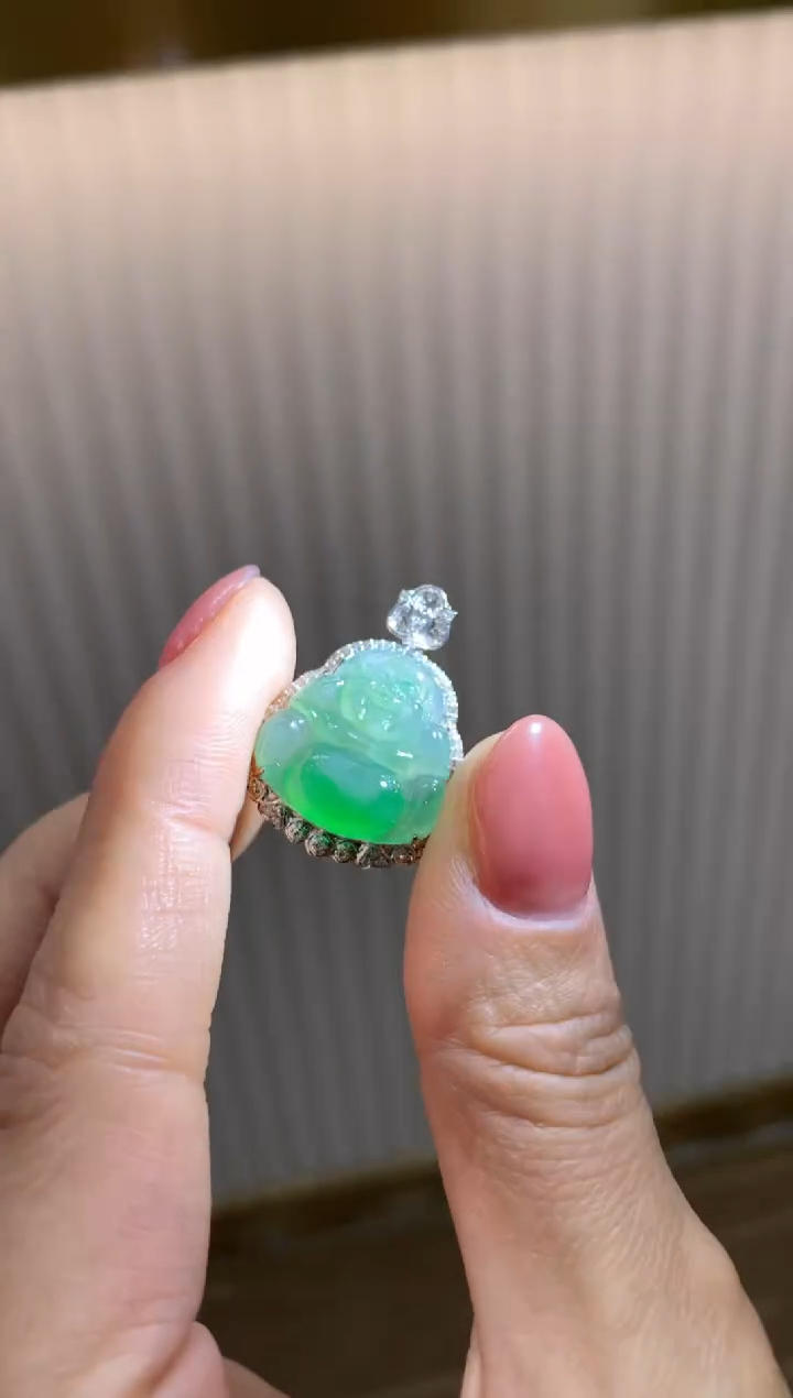 【闪购商品】翡翠颈饰18K金镶嵌|不退不换