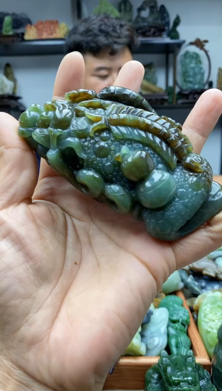 和田玉未镶嵌摆件1