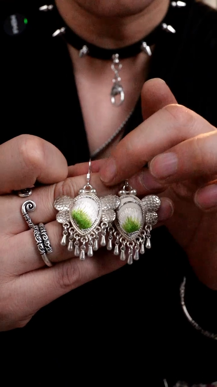 【闪购商品】织绣060非遗手工刺绣耳环