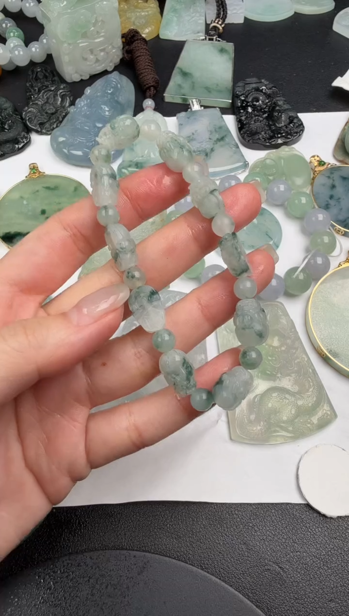 未镶嵌定制翡翠翡翠饰品-253 毛货