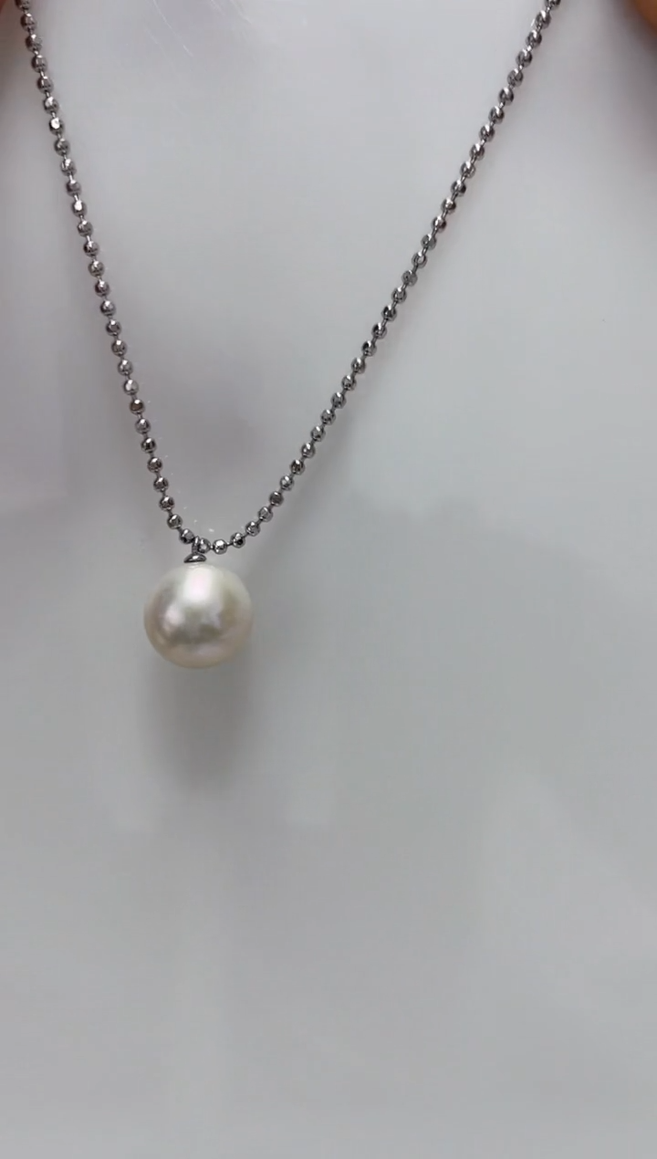 【闪购商品】淡水珍珠DA银S925镶嵌吊坠 A924