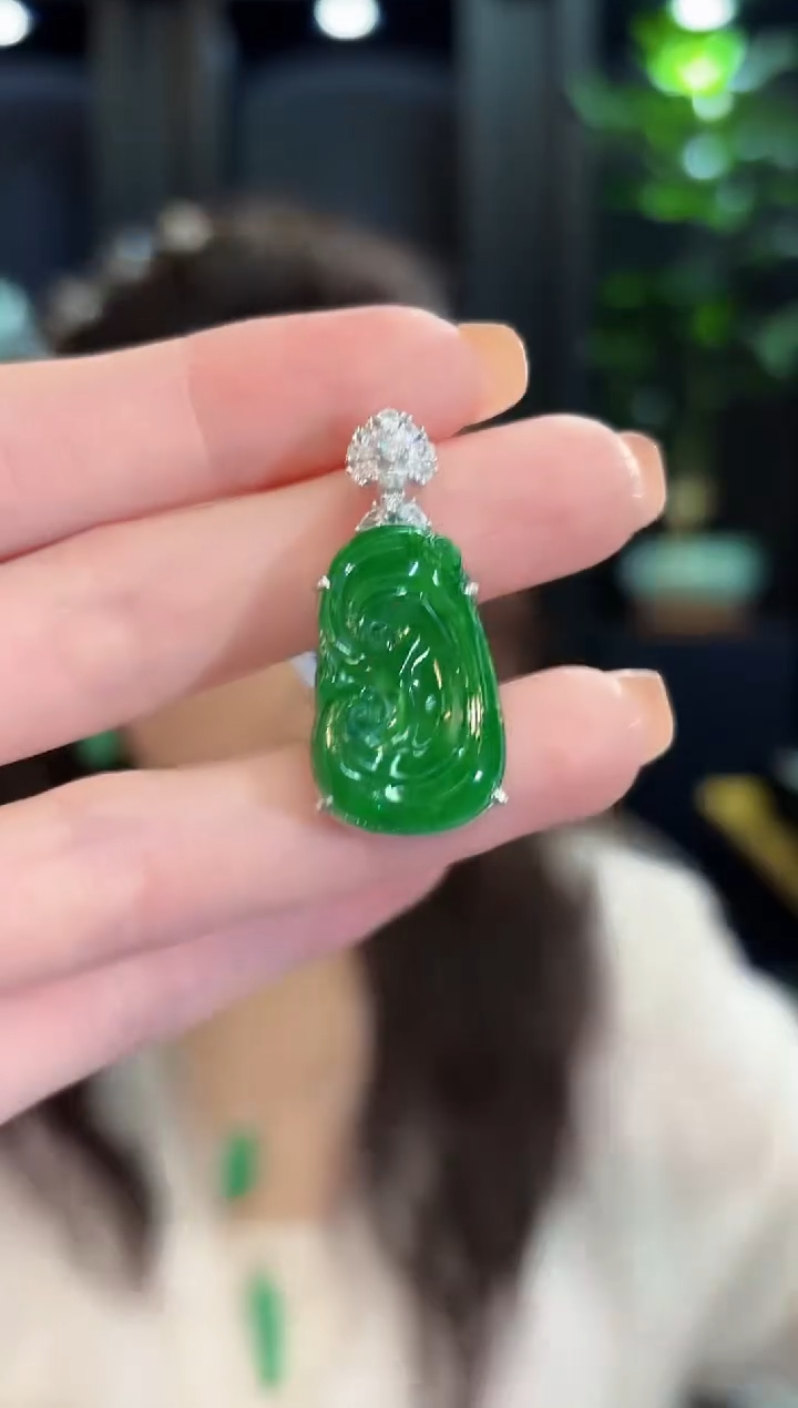 颈饰未镶嵌翡翠 缅甸A货/支持复检/一件