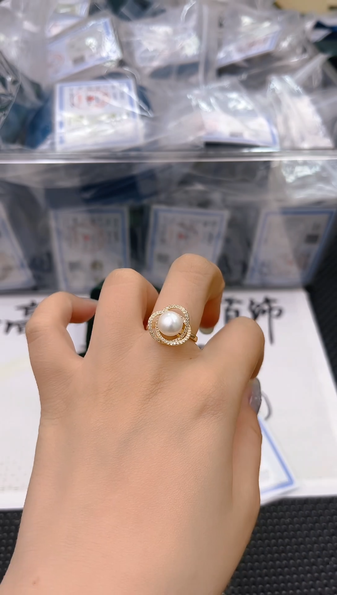 未镶嵌淡水珍珠耳饰jz1038