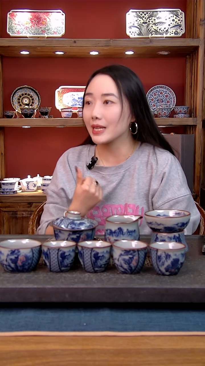 简装家用款8件套 老陶泥开片纹陶瓷茶具