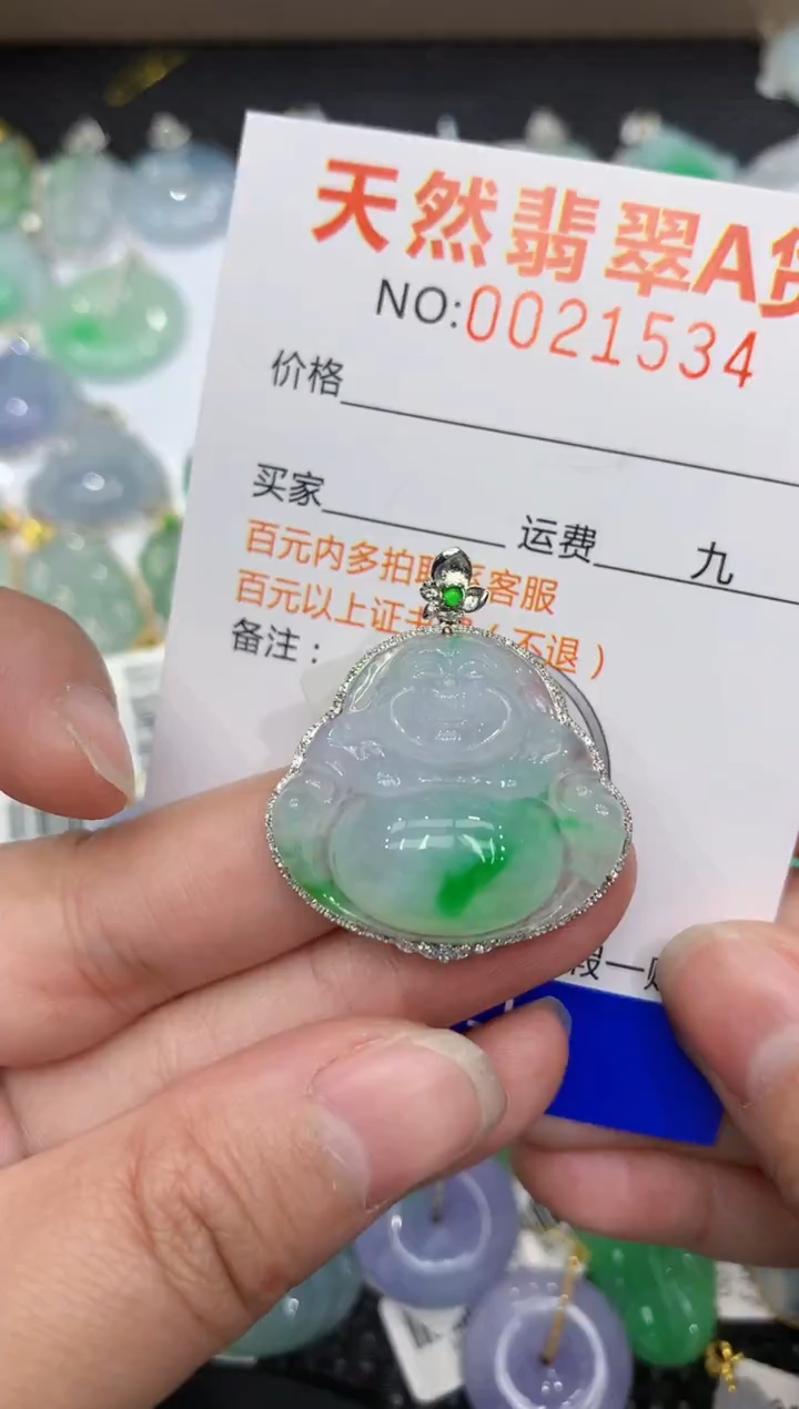 【闪购商品】翡翠颈饰18K金镶嵌111111111111