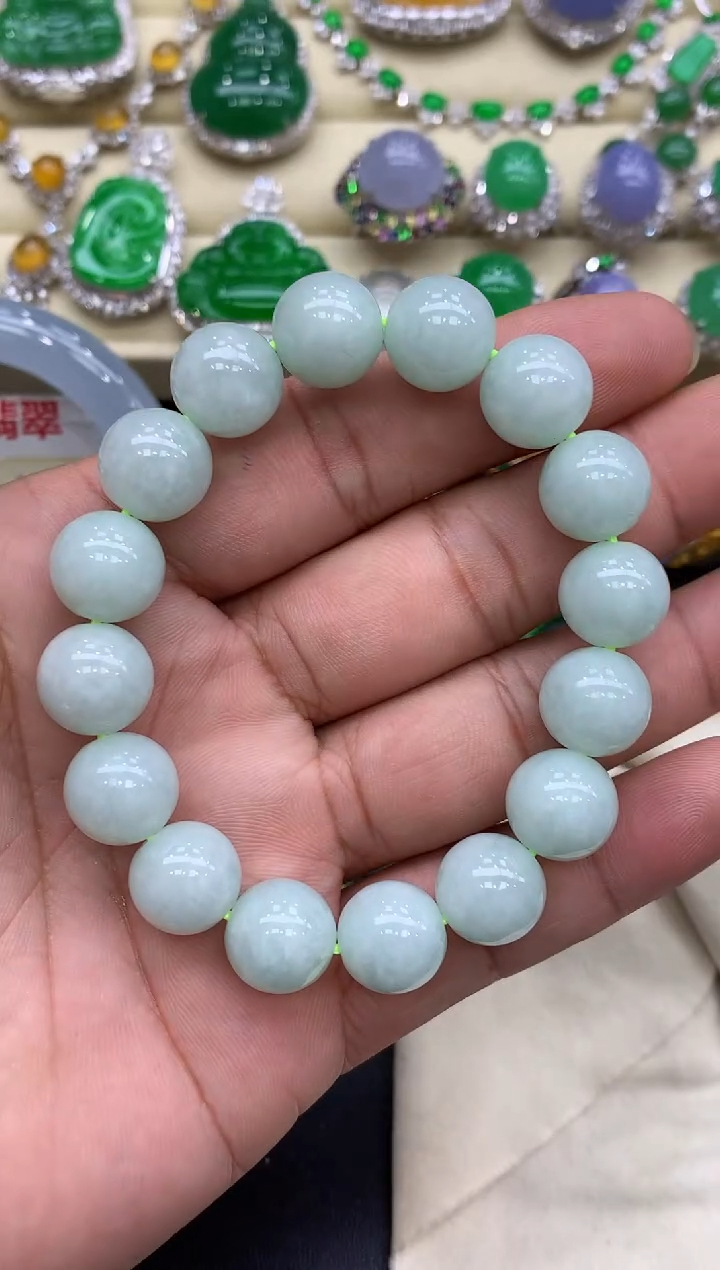 未镶嵌手串翡翠455-中国好珍宝