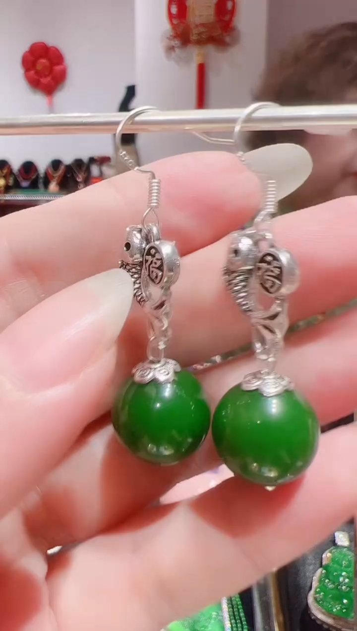 和田玉未镶嵌耳饰202580530