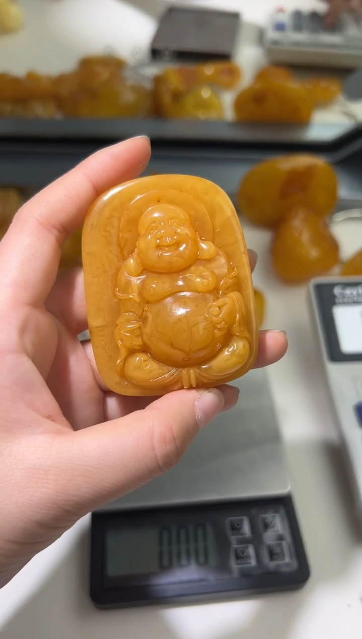 裸石琥珀未镶嵌琥珀蜜蜡吊坠