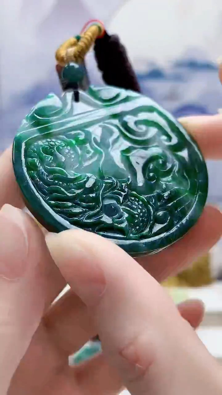 未镶嵌定制翡翠4852ry-毛货挂件19