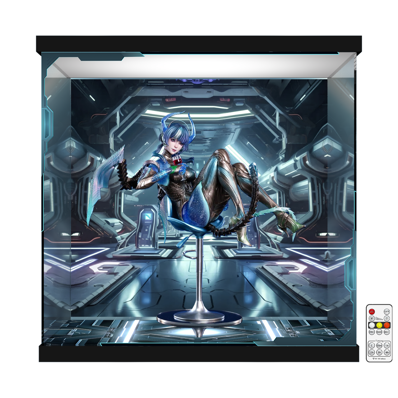 手办主题展示盒  适配“ 吞噬星空巴巴塔1/4手办”  腾讯视频草场地