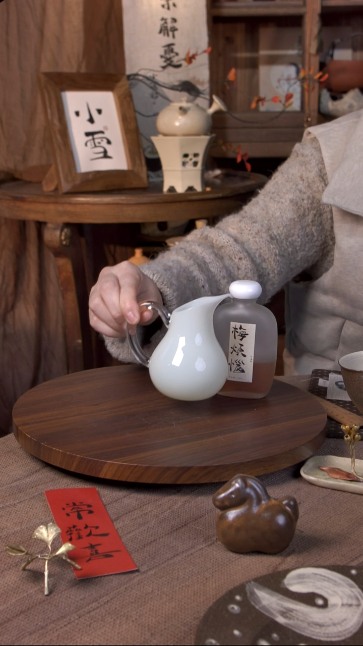 陶瓷2025梅烦恼（小）+凝香高足杯ZH000251
